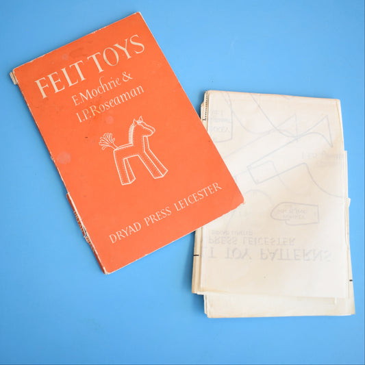 Vintage 1950s Craft Book - Felt Toys by Pineapple Retro