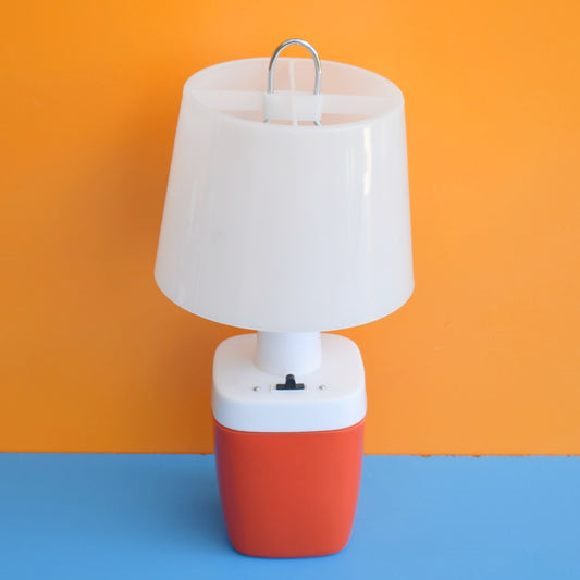 Vintage 1970s Camping Lamp- Orange . by Pineapple Retro