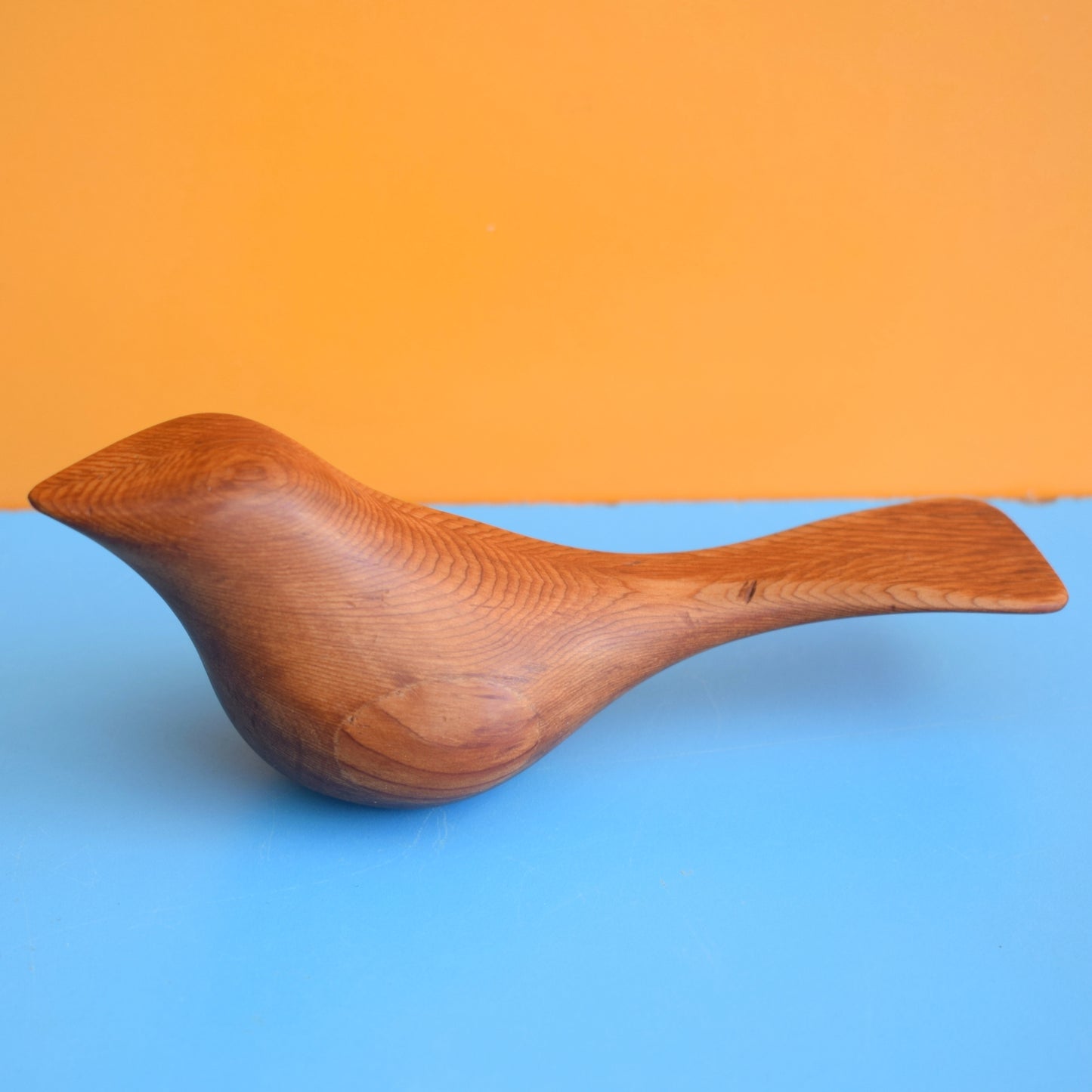 Vintage 1960s Tactile Wooden Bird