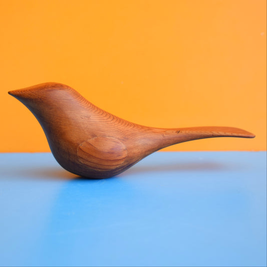 Vintage 1960s Tactile Wooden Bird
