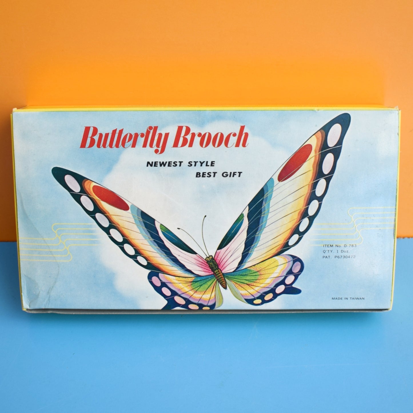 Vintage 1970s Plastic Butterfly Brooches - Unused by Vintage