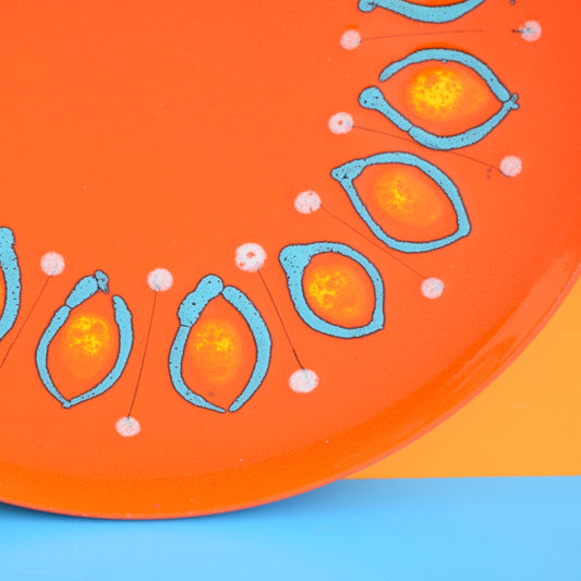 Vintage 1960s Large Italian Platter - Orange by Pineapple Retro
