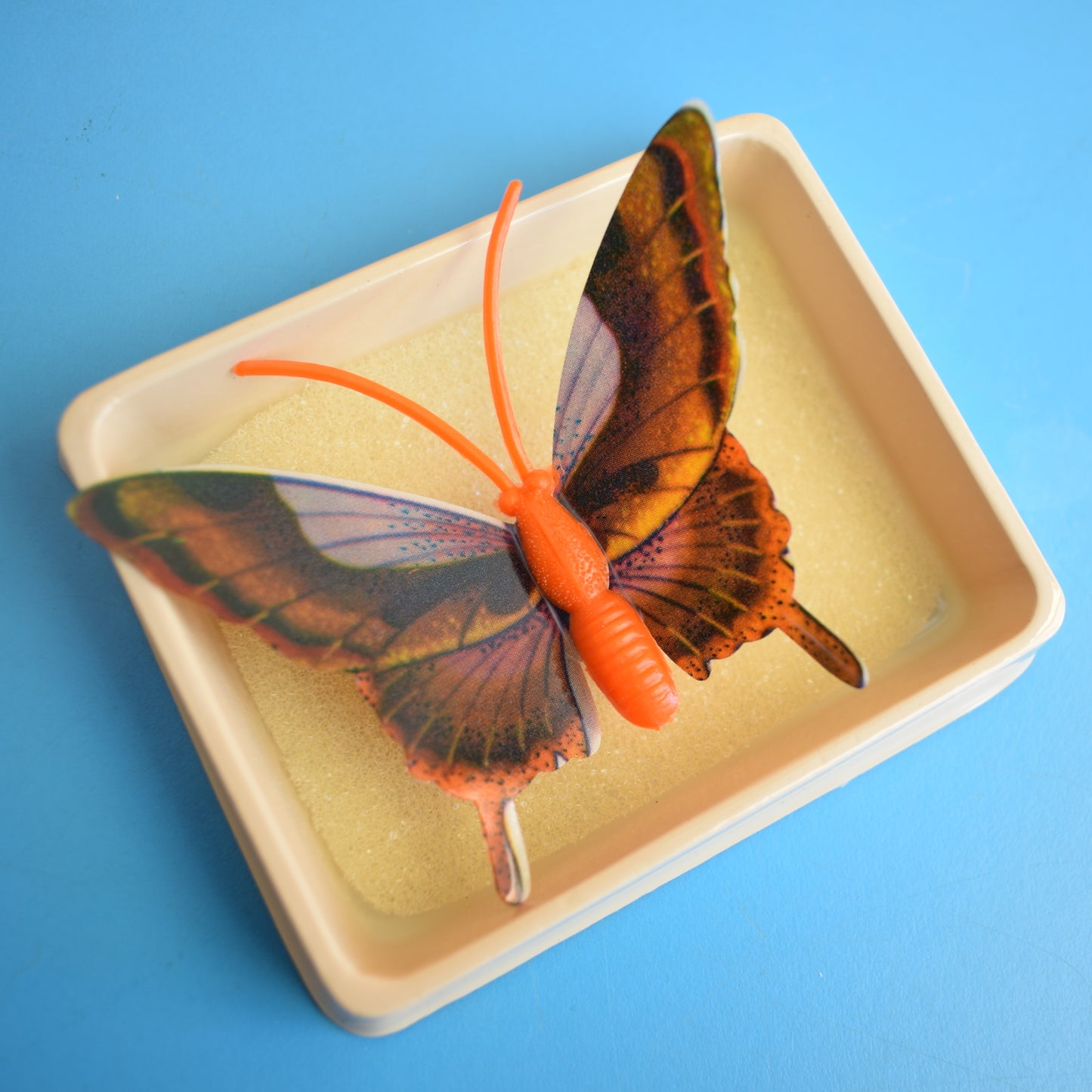 Vintage 1970s Plastic Butterfly Brooches - Unused by Vintage