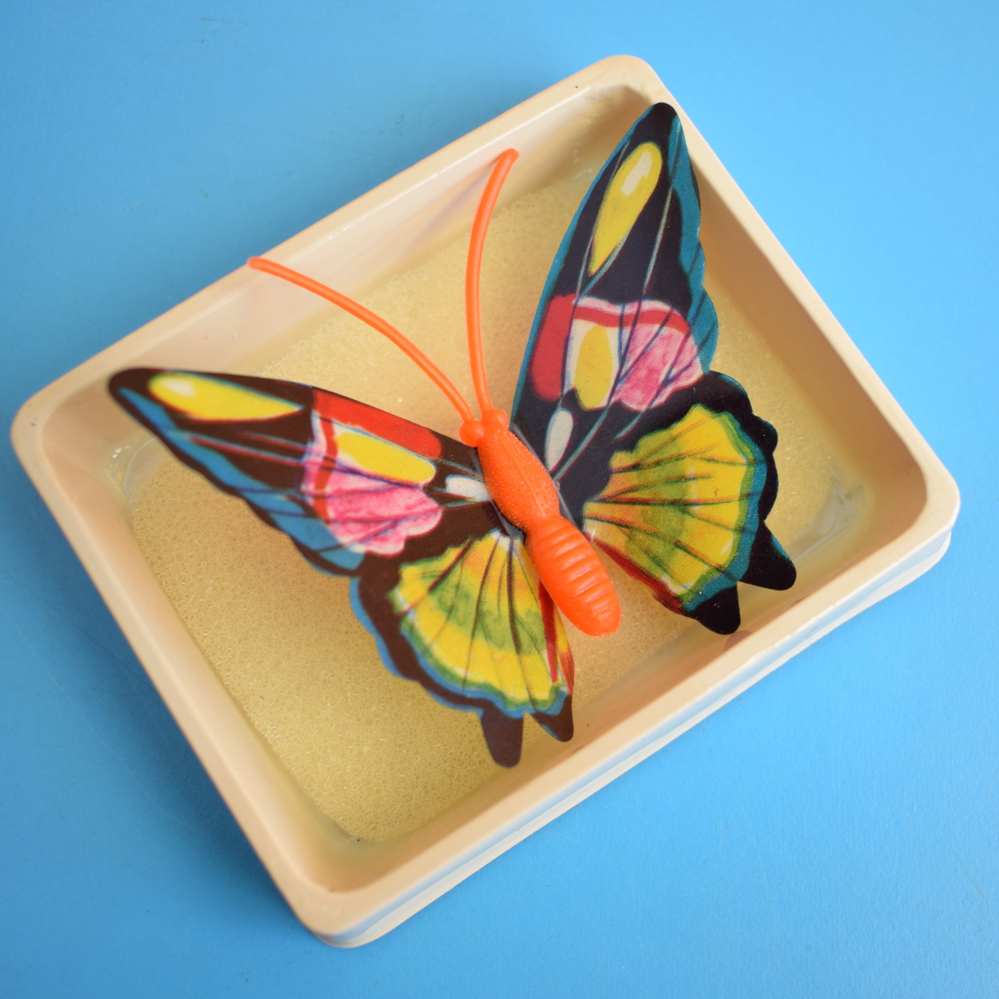 Vintage 1970s Plastic Butterfly Brooches - Unused by Vintage