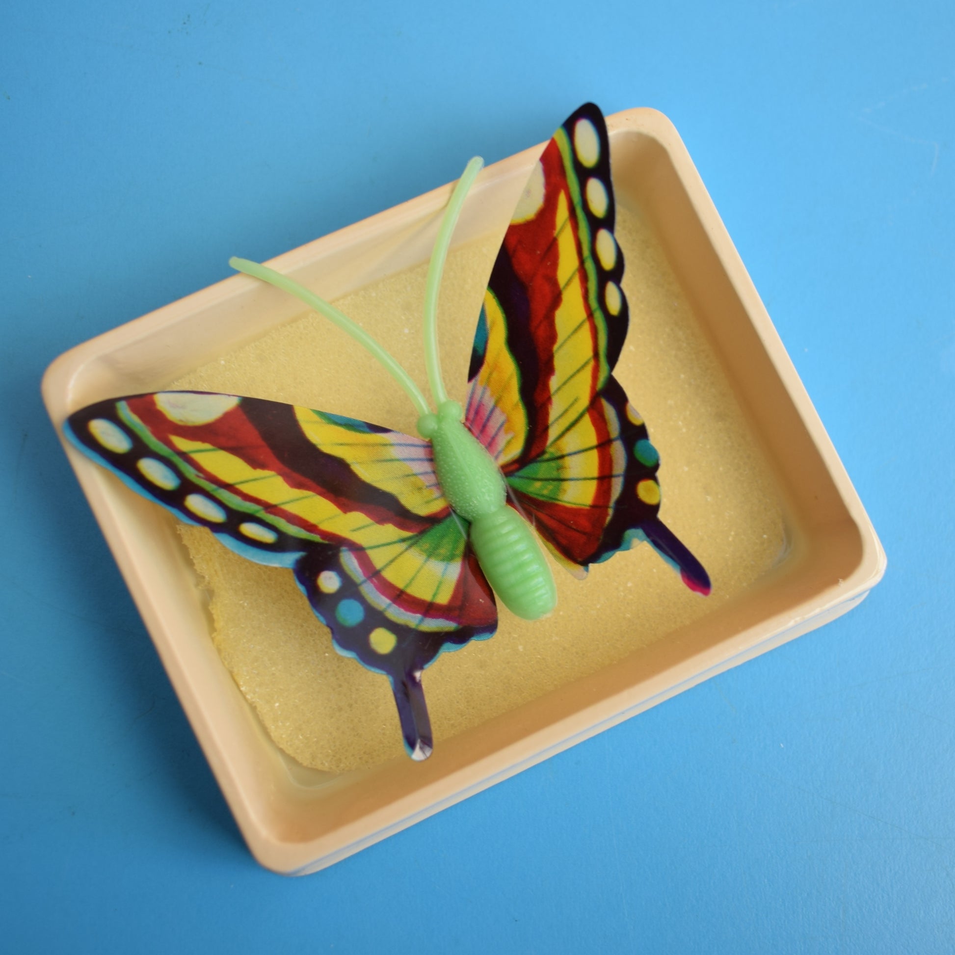 Vintage 1970s Plastic Butterfly Brooches - Unused by Vintage