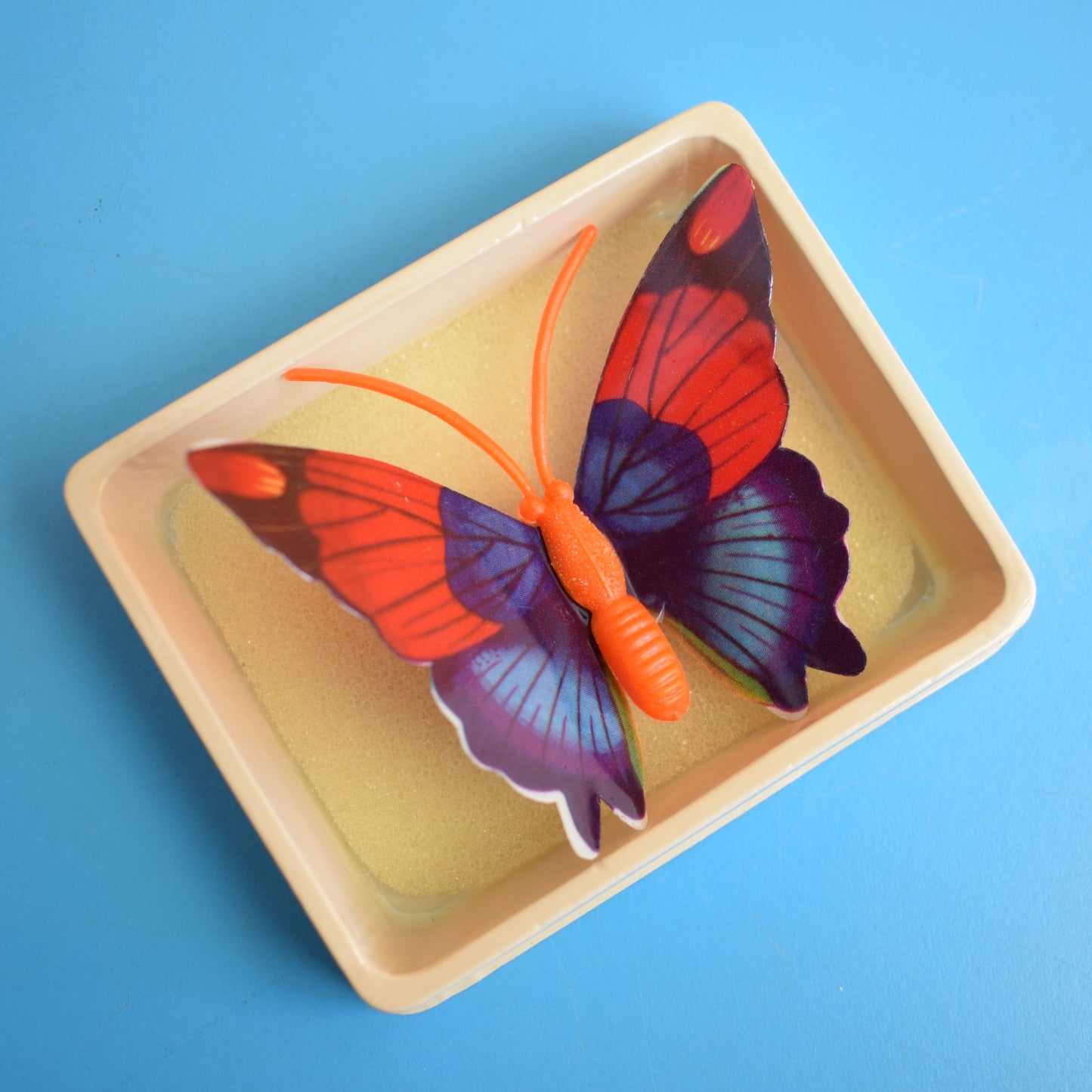 Vintage 1970s Plastic Butterfly Brooches - Unused by Vintage