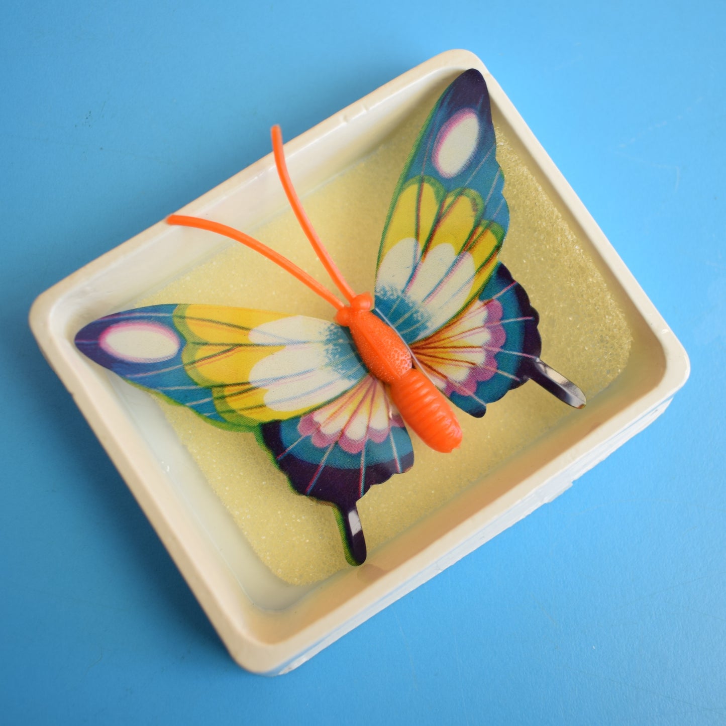 Vintage 1970s Plastic Butterfly Brooches - Unused by Vintage
