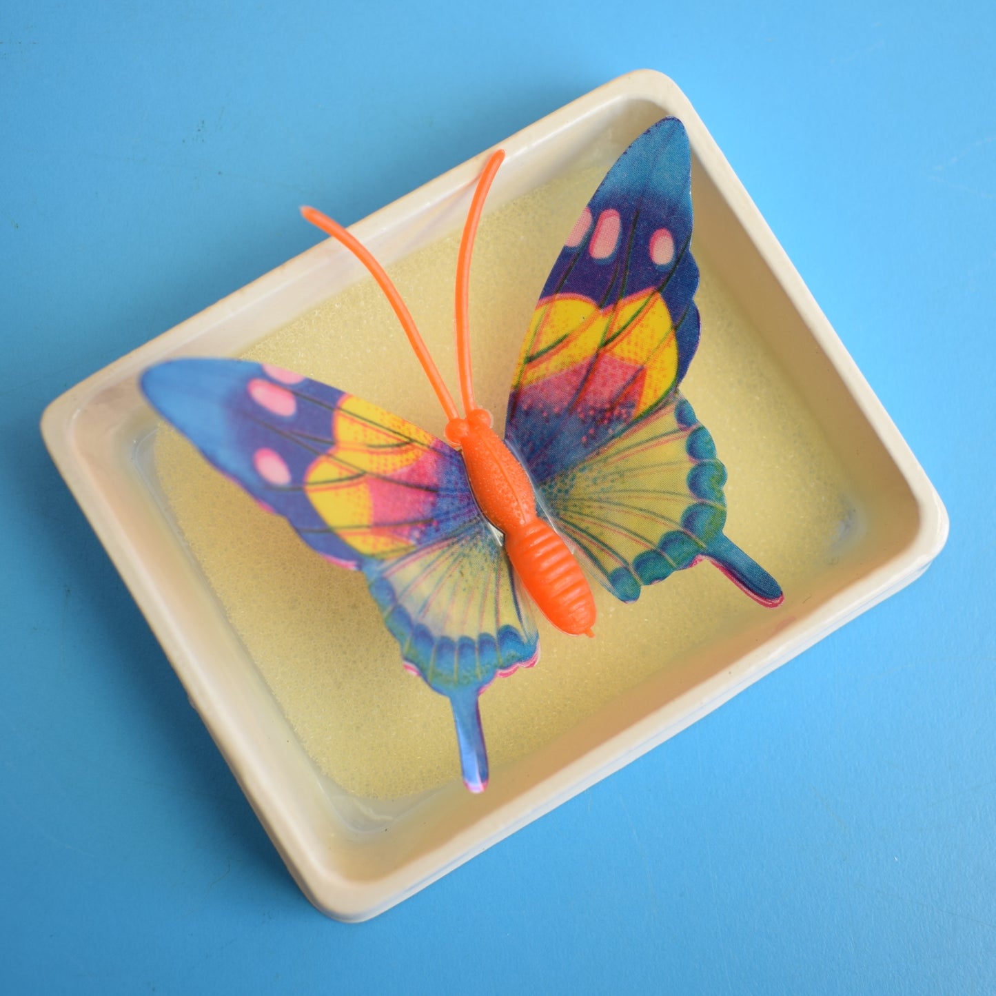 Vintage 1970s Plastic Butterfly Brooches - Unused by Vintage