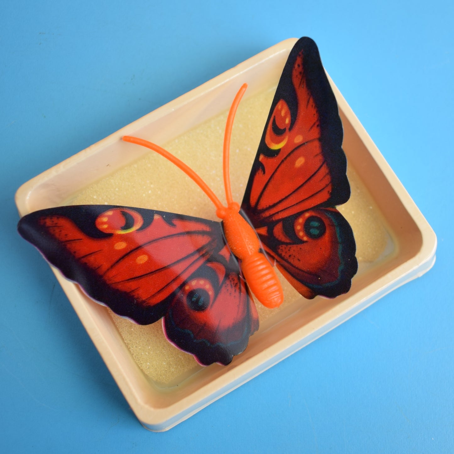 Vintage 1970s Plastic Butterfly Brooches - Unused by Vintage