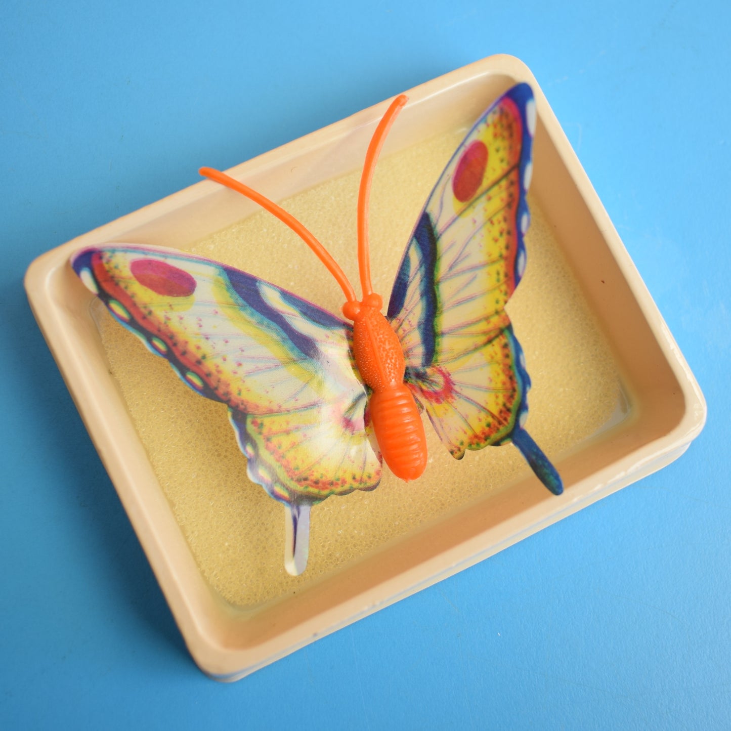 Vintage 1970s Plastic Butterfly Brooches - Unused by Vintage