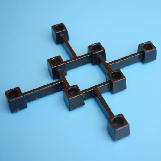 Vintage 1960s Metal Candle Holder - Danish by Pineapple Retro