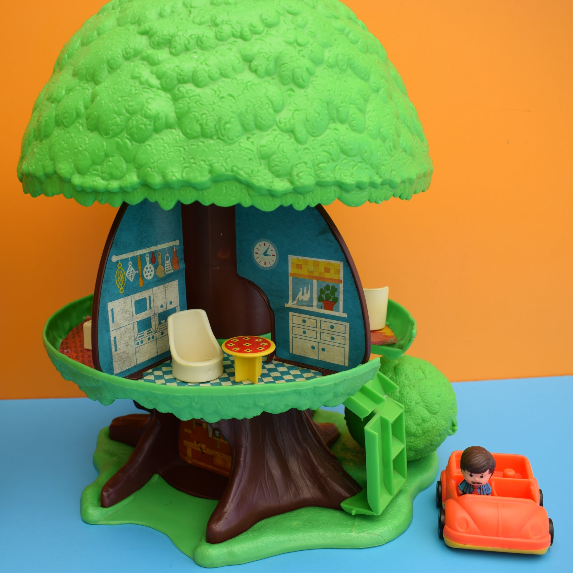 Fisher Price Tree House 1970s Vintage 1980s Boxed Palitoy Family