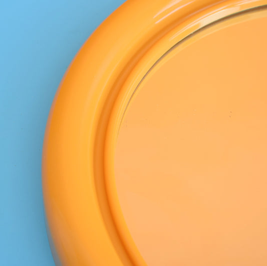 Vintage 1970s Crayonne By Habitat Round Plastic Mirror - Mustard .