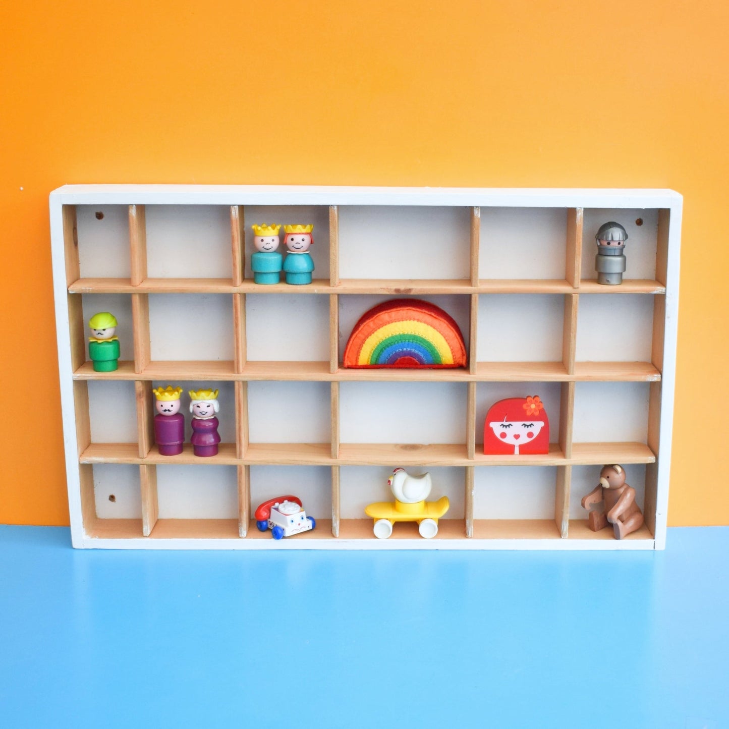 Vintage 1990s Wood Display Unit - Ikea . by Pineapple Retro