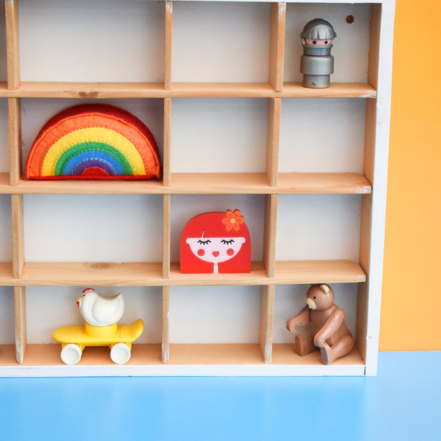 Vintage 1990s Wood Display Unit - Ikea . by Pineapple Retro
