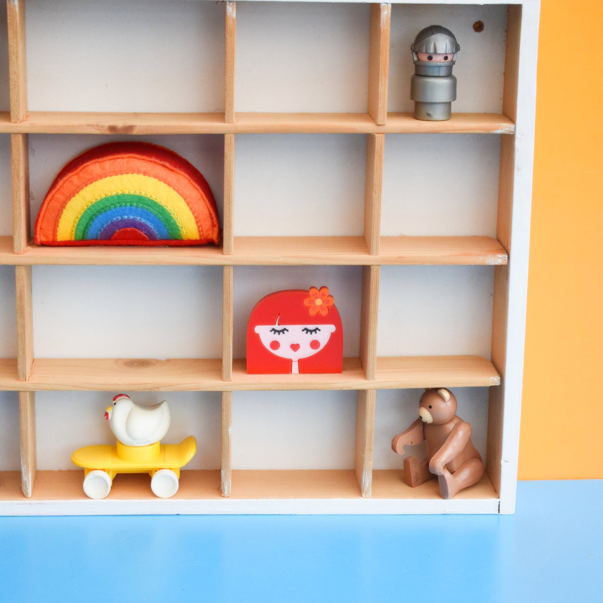 Vintage 1990s Wood Display Unit - Ikea . by Pineapple Retro
