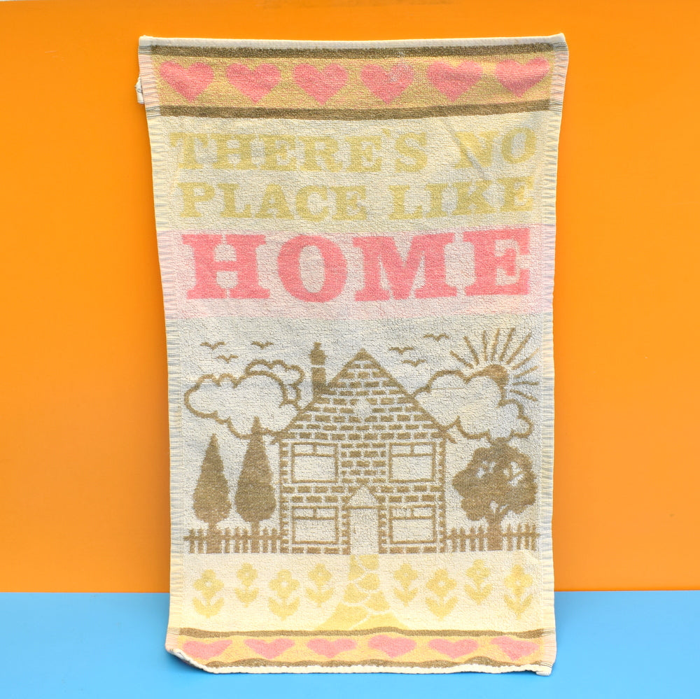 Vintage 1960s Tea Towel - Home Sweet Home