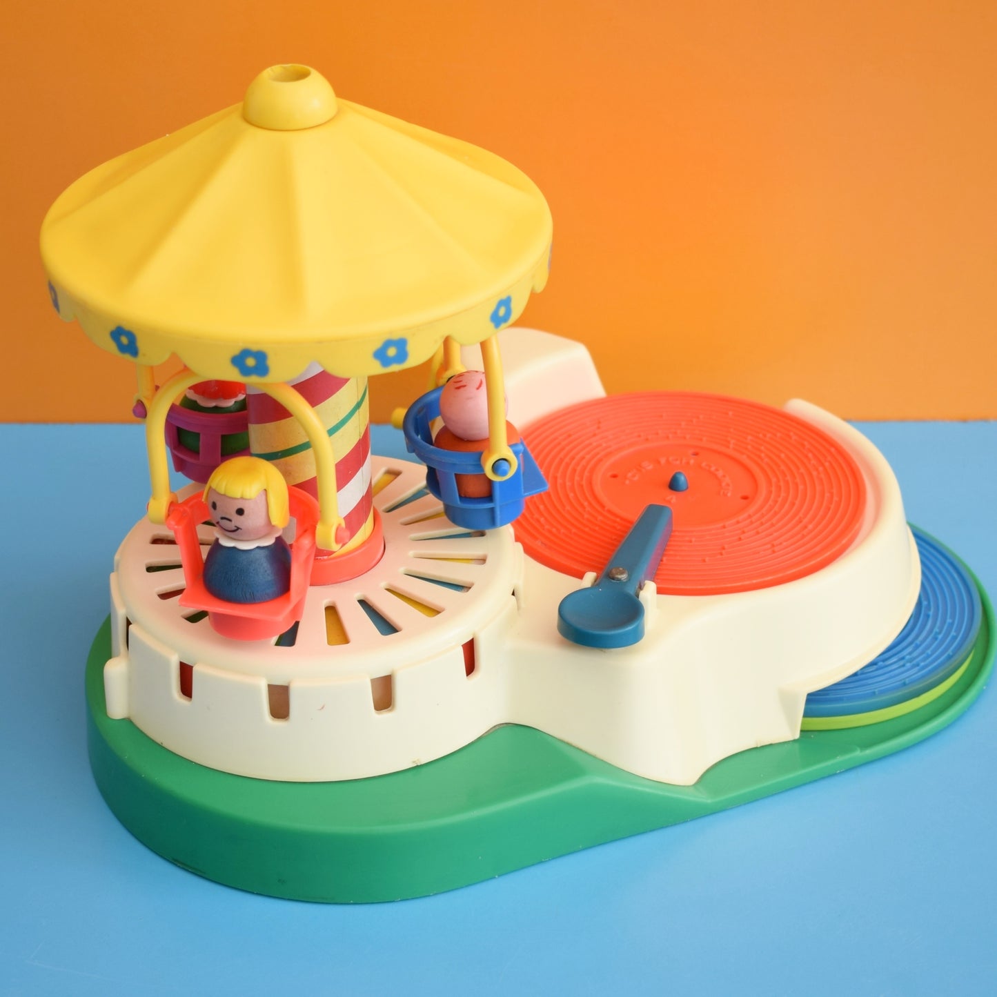 Vintage 1980s Fisher Price - Carousel Record Player