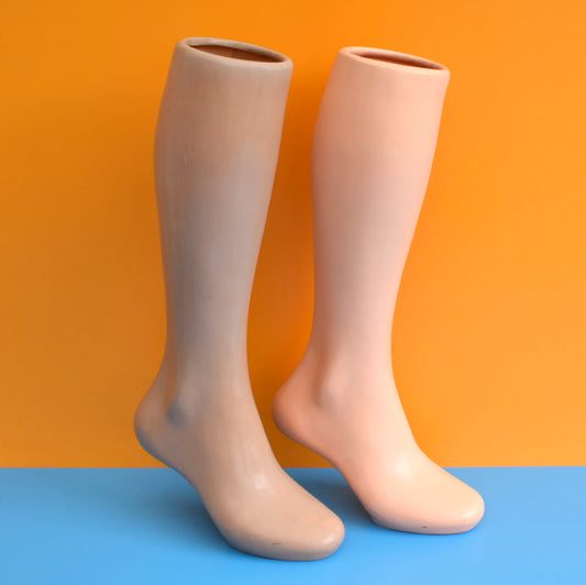 Vintage 1950s Mannequin Leg - Stocking / Shoe - Retail Display by Pineapple Retro