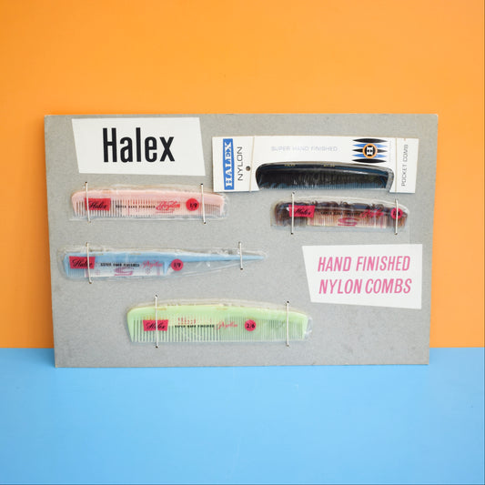 Vintage 1960s Old Shop Display- Halex Combs by Pineapple Retro