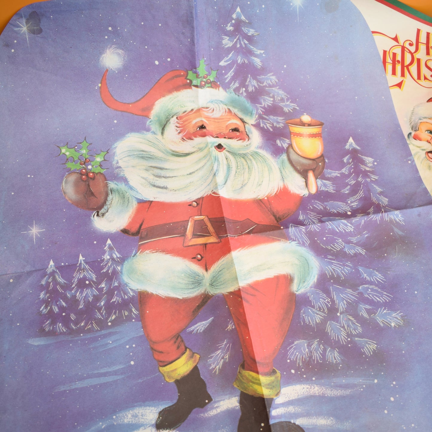 Vintage 1970s Christmas Wrapping / Posters