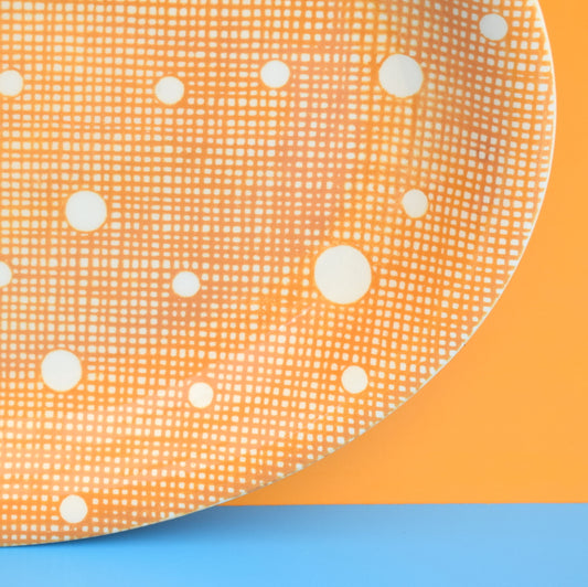 Vintage 1950s Johnson Brothers Meat Plate - Spotty - Mustard by Vintage