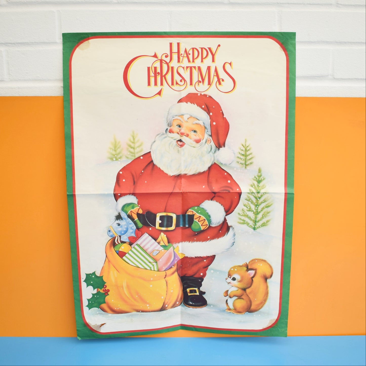 Vintage 1970s Christmas Wrapping / Posters