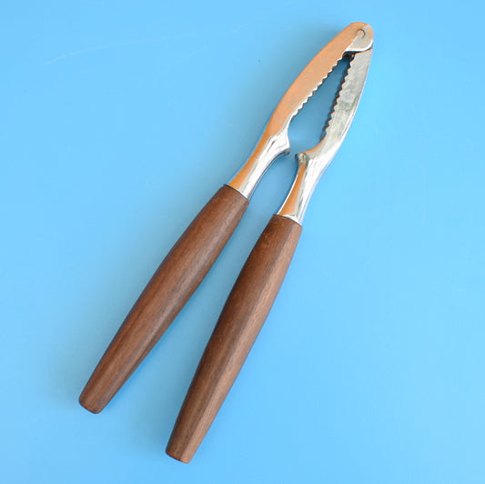 Vintage 1960s Wooden Nut Crackers - Teak by Vintage
