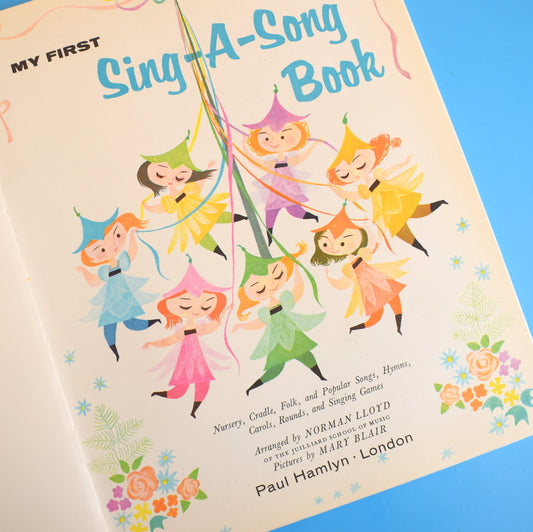 Vintage 1960s Rare Sing-A-Song-Book - Mary Blair