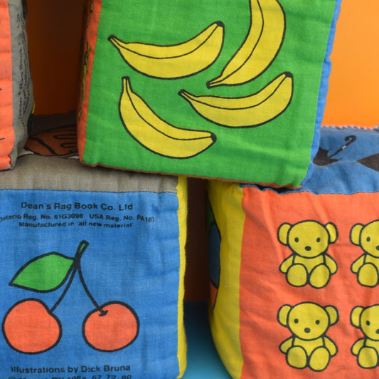 Vintage 1960s Rare Dick Bruna Soft Fabric Blocks - Deans by Pineapple Retro