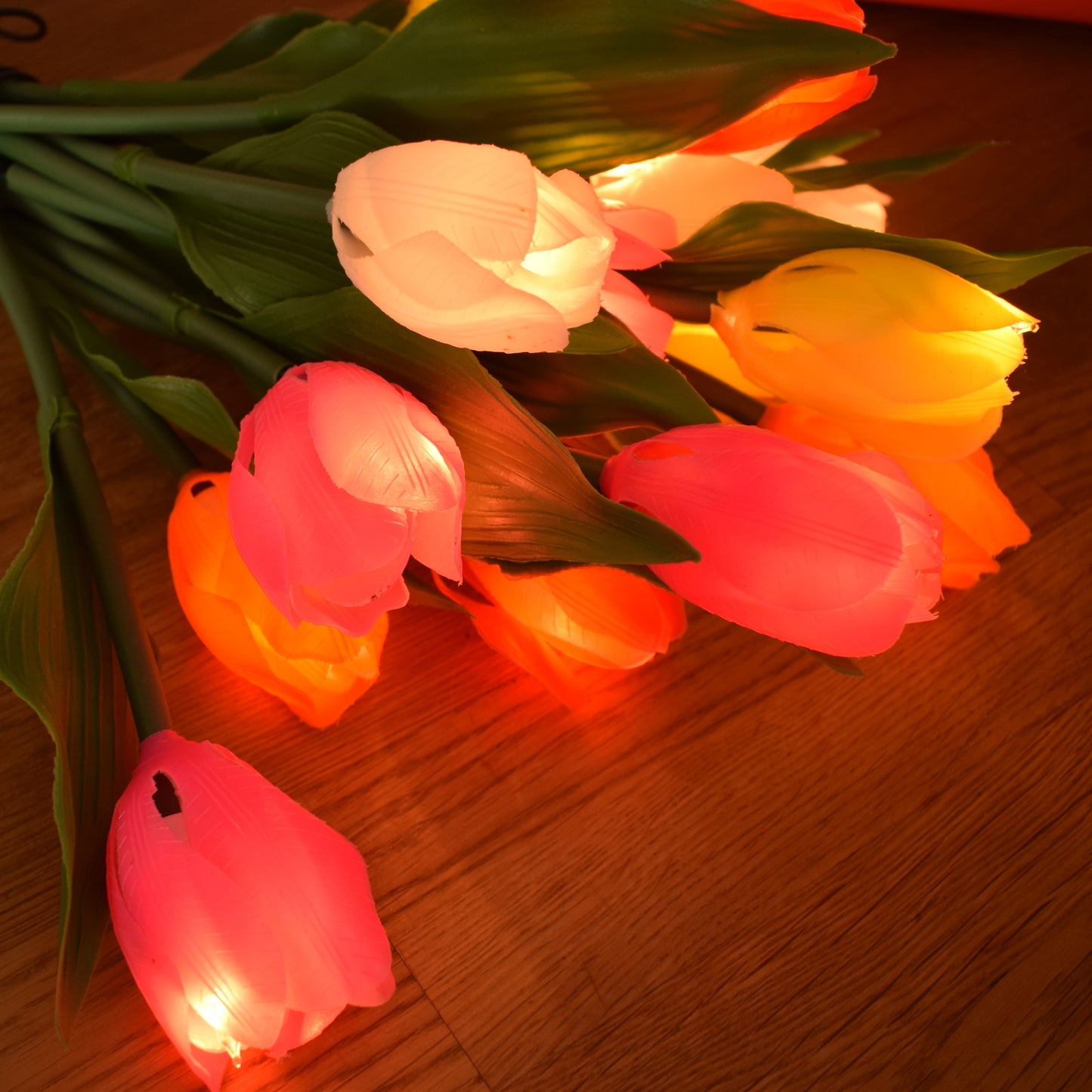 Vintage 2004 Plastic Tulip Flower Lights