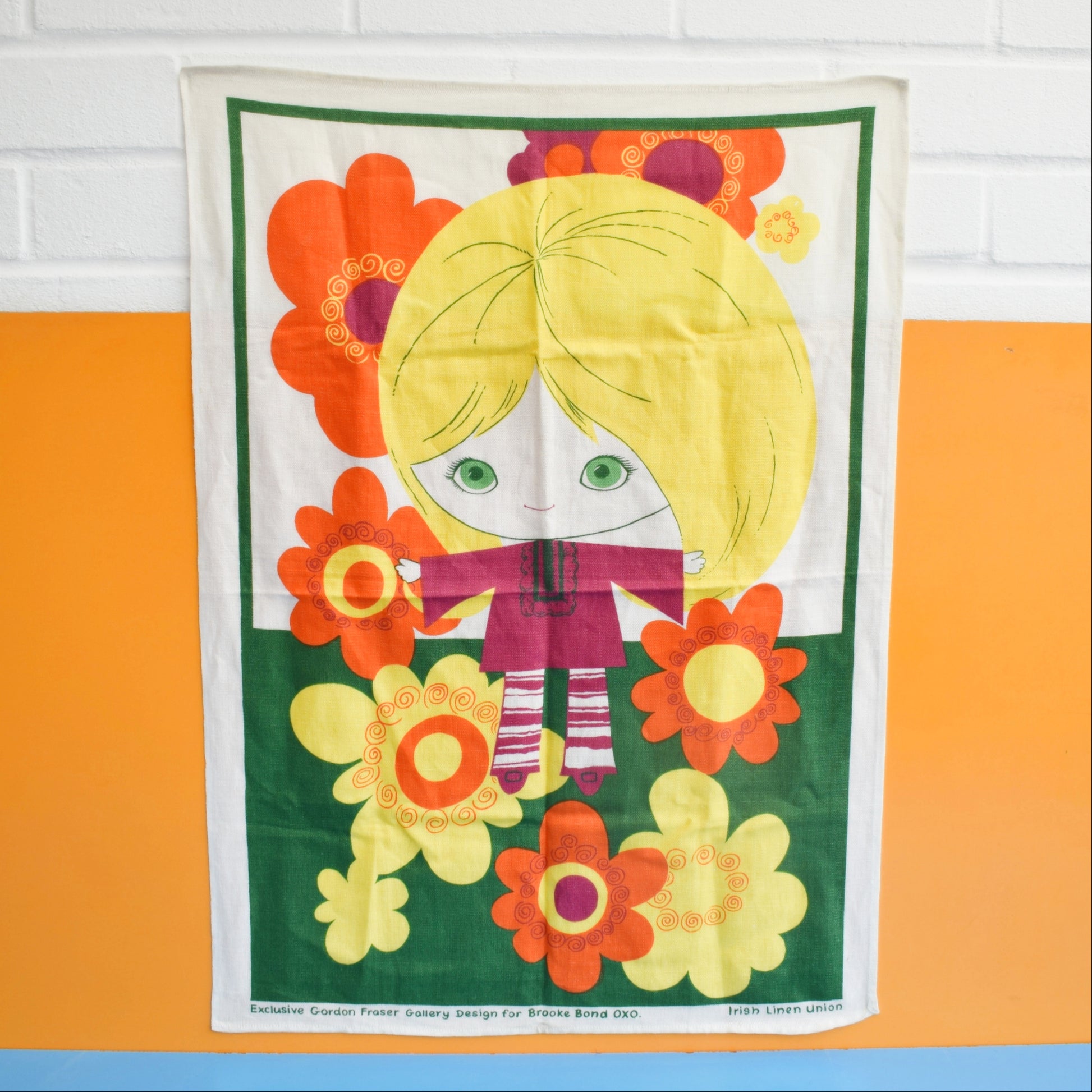 Vintage 1970s Tea Towel - Gordon Fraser by Vintage