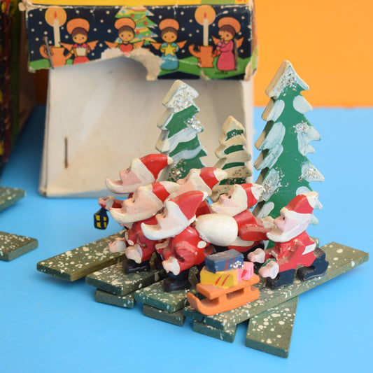 Vintage 1950s Wooden Christmas Decoration