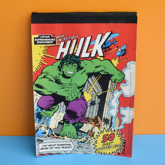 Vintage 1970s Hulk Notebook by Pineapple Retro