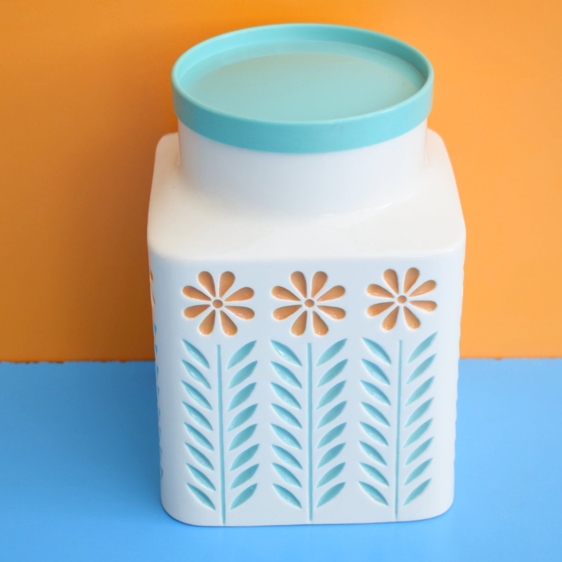 Vintage 1950s Storage Jar - Springtime by Pineapple Retro