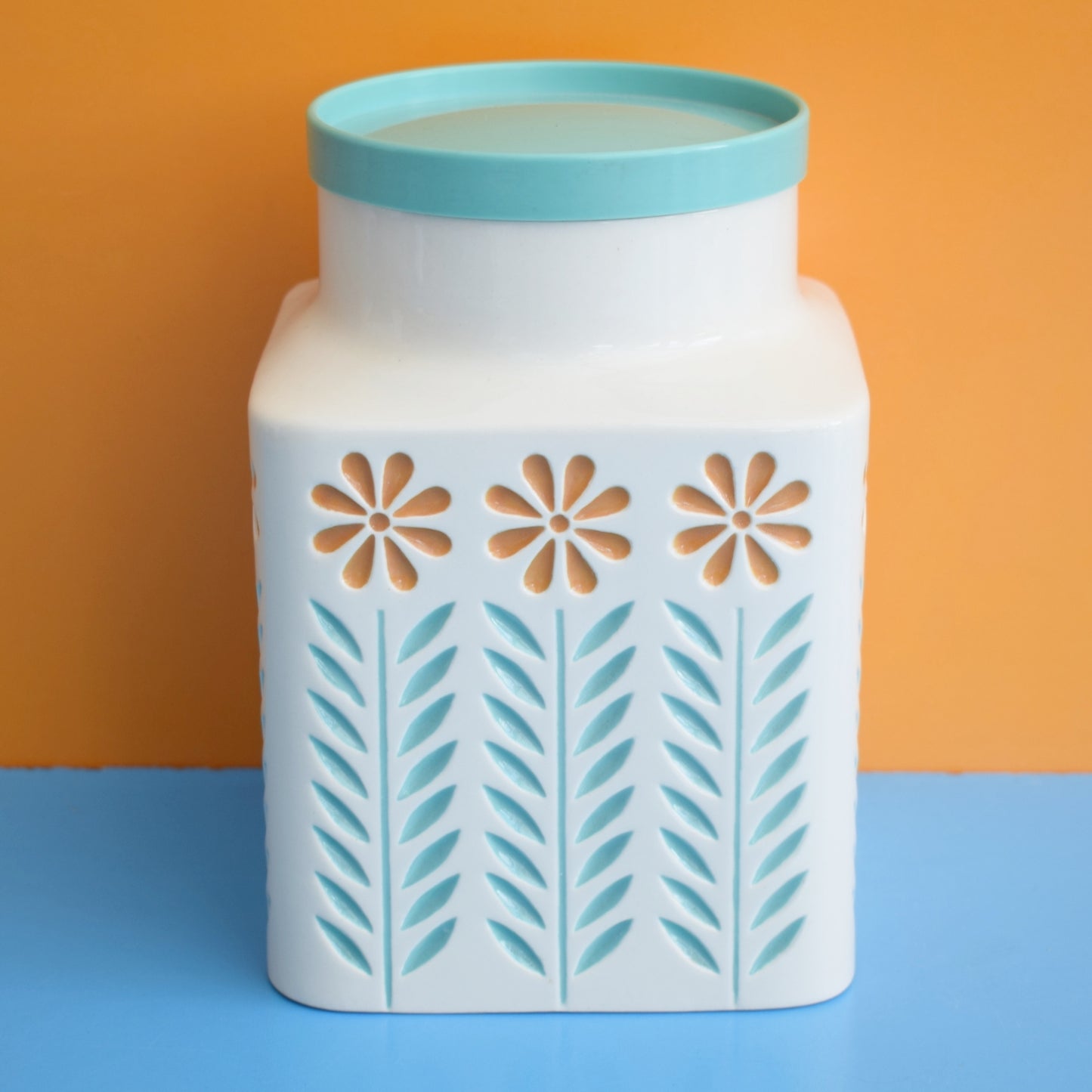 Vintage 1950s Storage Jar - Springtime by Pineapple Retro
