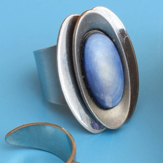 Vintage 1970s Steel / Glass Jewellery by Vintage