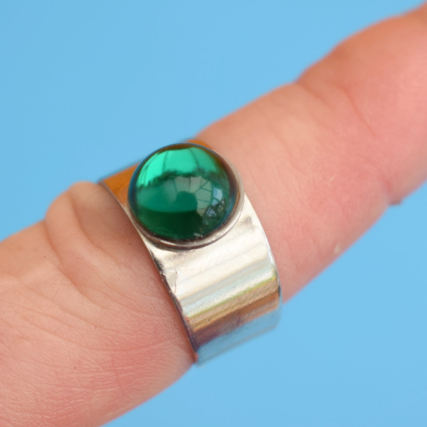Vintage 1970s Steel / Glass Jewellery by Vintage