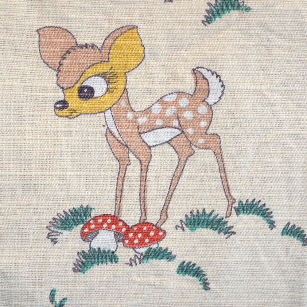 Vintage 1950s Bambi / Thumper / Toadstool Fabric Panels