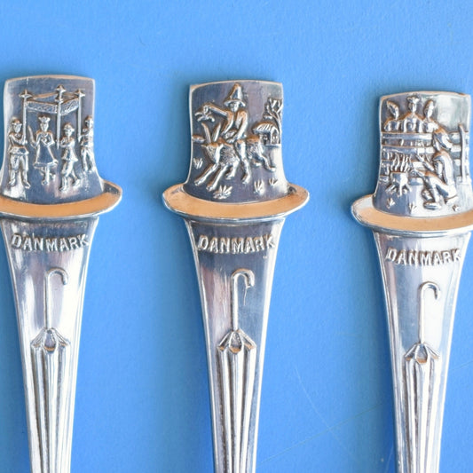 Vintage 1950s Silver Plated Coffee Spoons - Danish by Pineapple Retro