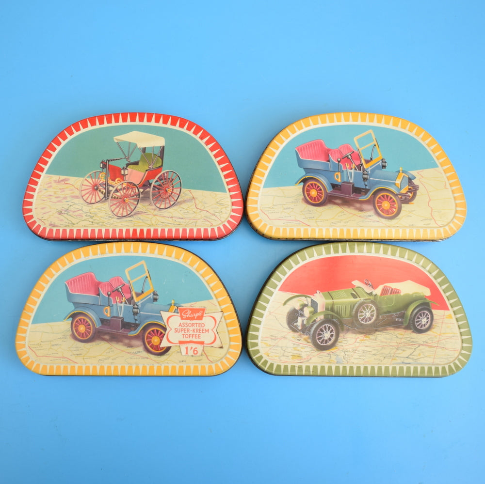 Vintage 1950s Sharps Toffee Tin Selection - Vintage Car Club