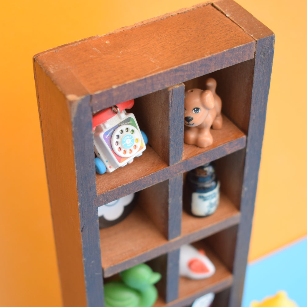 Vintage 1960s Mini Wooden Display Shelf