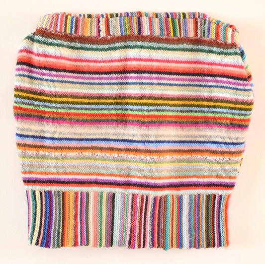 Vintage 1950s Atomic Chrome Bird Cage Stand & Crochet Cover