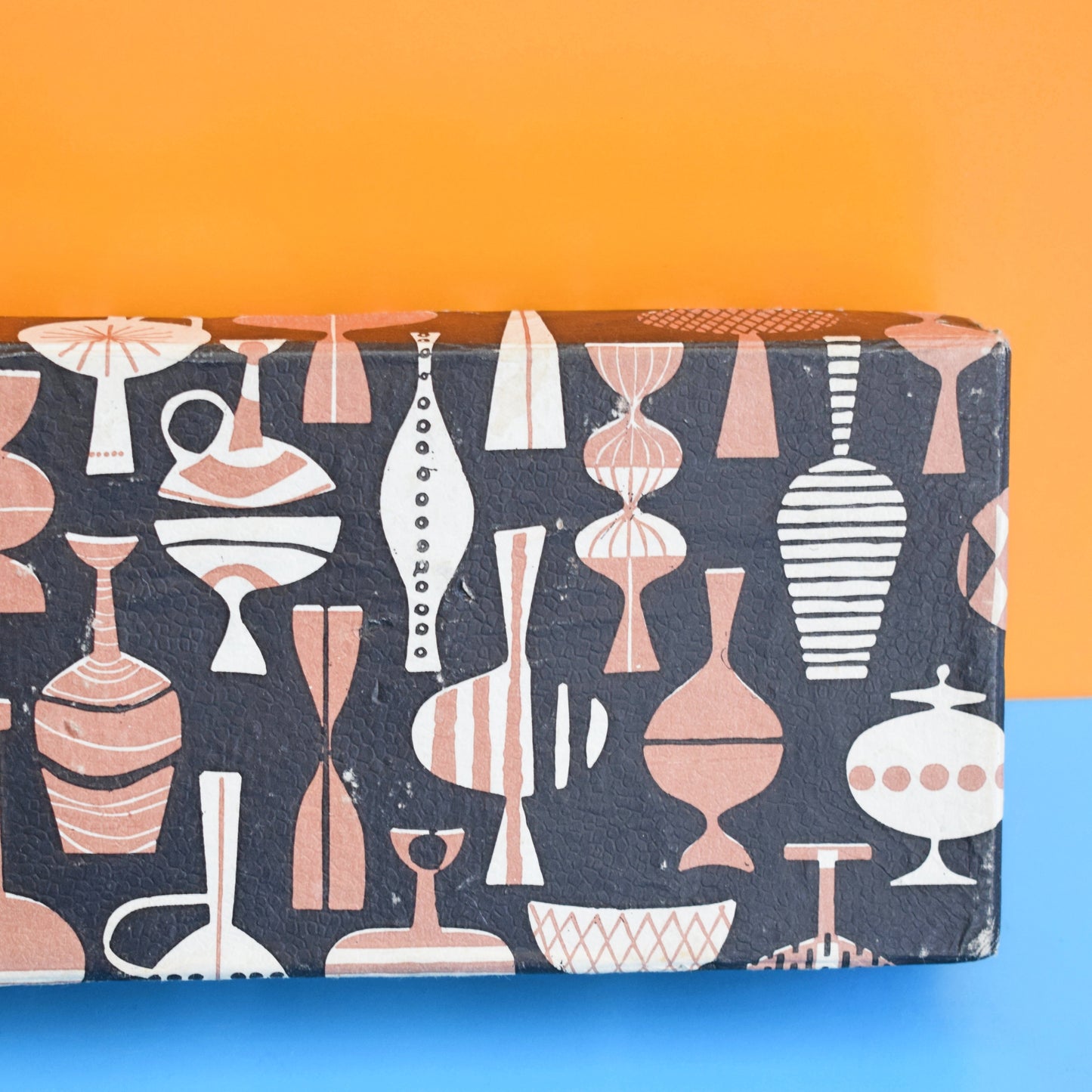 Vintage 1950s Cardboard Box - Jacqueline Groag Style