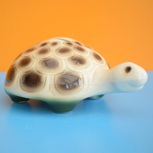 Vintage 1970s Ceramic Tortoise Money Box by Vintage