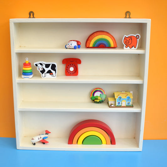 Vintage 1960s Wooden Display Unit / Shelves - Miniature Collections