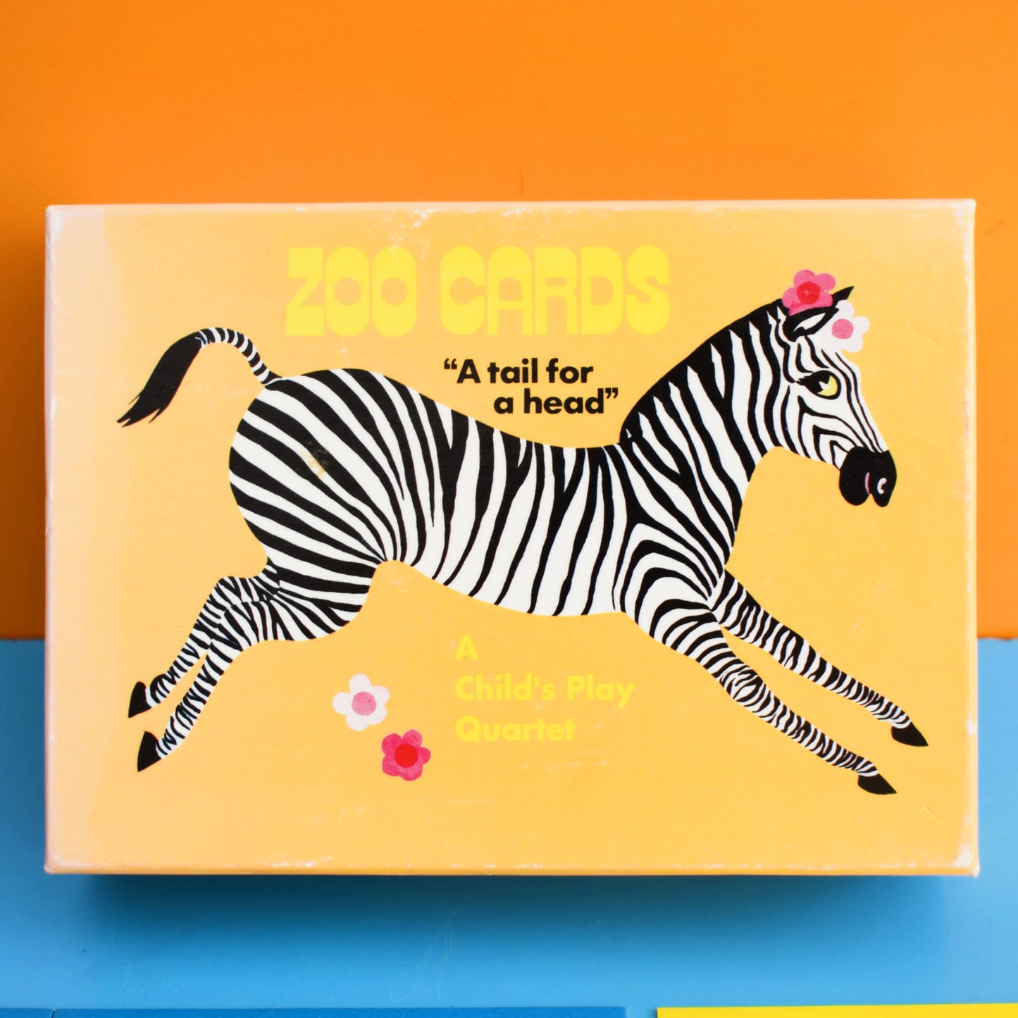 Vintage 1970s Zoo Card Game - Gorgeous Illustrations .