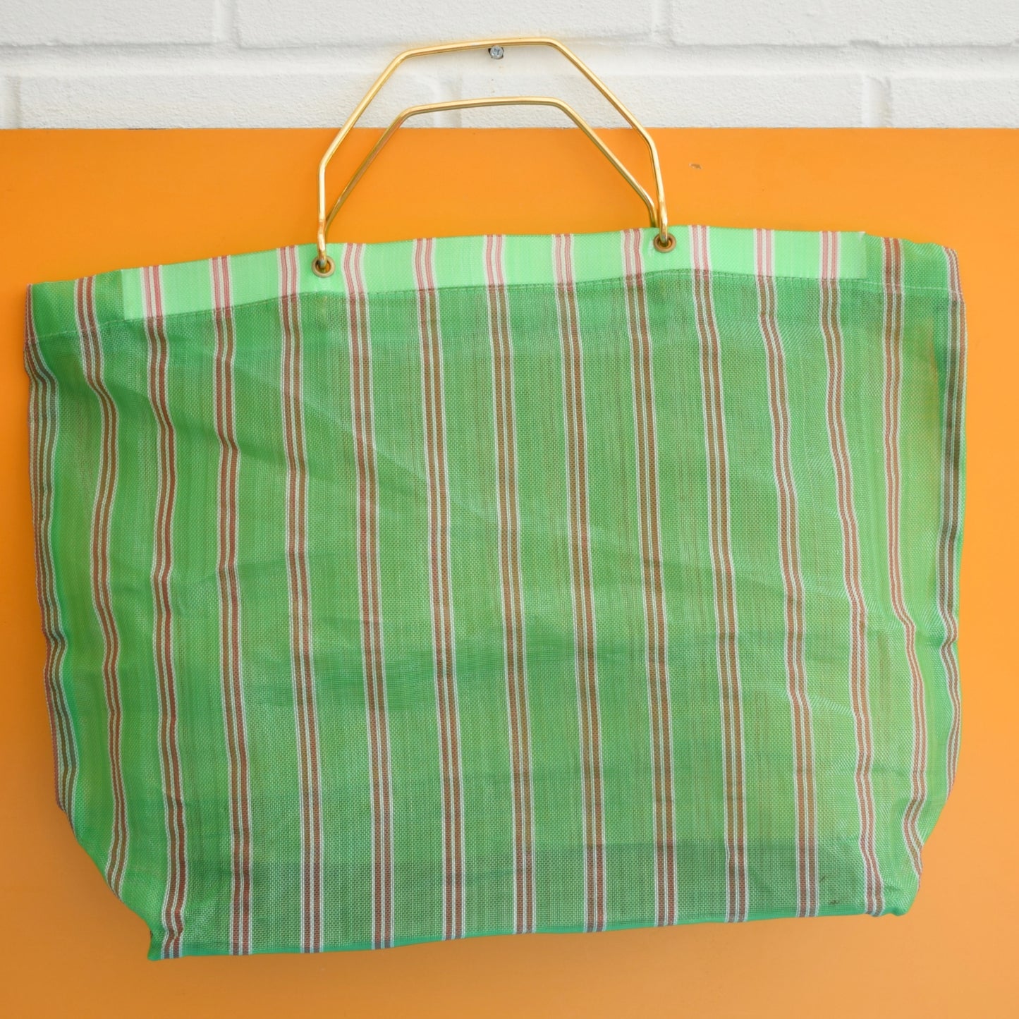 Vintage 1960s Woven Shopping Bags