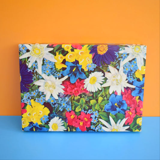 Vintage 1950s Chocolate Gift Box - Swiss Flowers by Pineapple Retro
