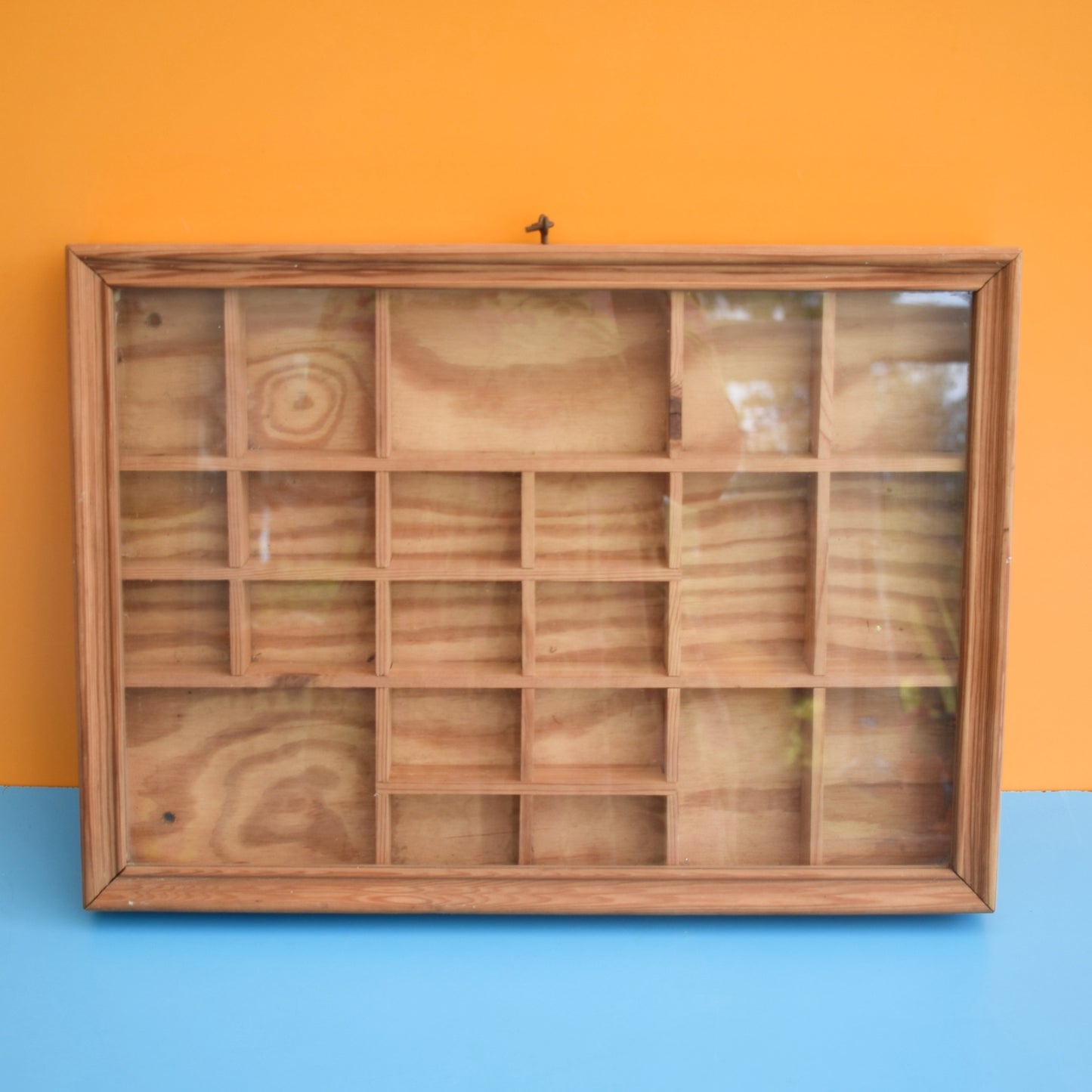 Vintage 1970s Glazed Display Unit - Miniature Collections